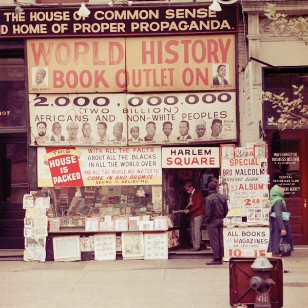 Nation of Islam book store, Harlem, New York, 1966