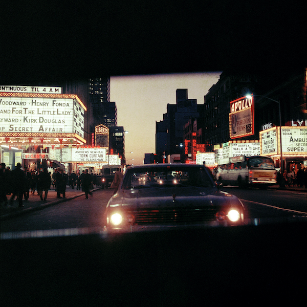 42nd Street at night, New York, 1966