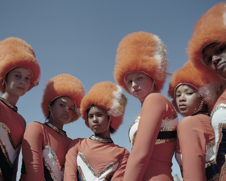 Chloe Heydenrych, Paige Titus, Ashnique Paulse, Elizabeth Jordan, Tammy Baantjies and Chleo de Kock, Fairmont High School Majorettes, Durbanville, Cape Town, 2018