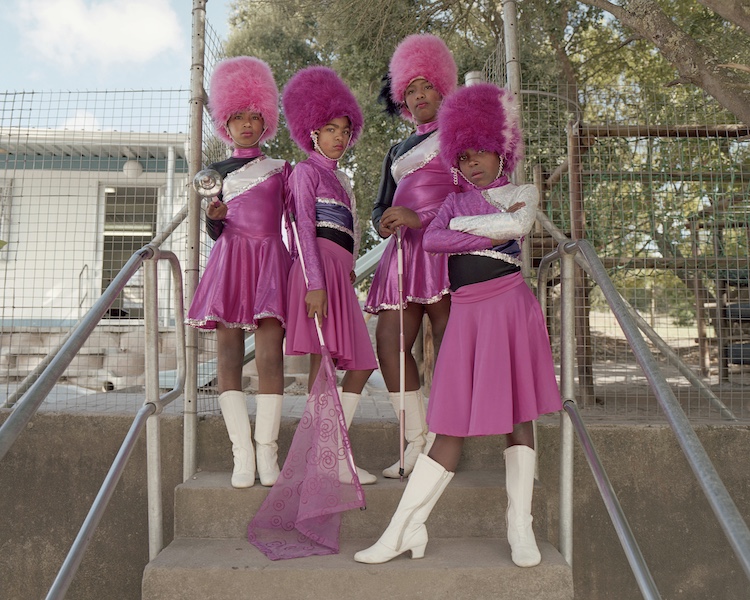 Eshmeal Ahrens, Lauren Lee Hendriks, Anushka Keteldas and Bussisiwe Mnqumevu, Elgin Saints Majorettes, Grabouw, Theewaterskloof, 2018