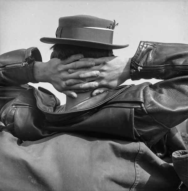 Man with Hands Behind Head, Coney Island, 1952