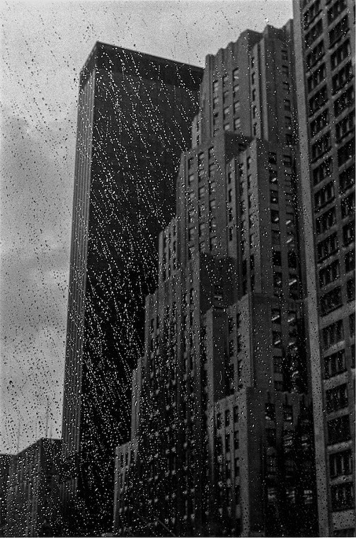 Rain Splattered Window, New York, 1973