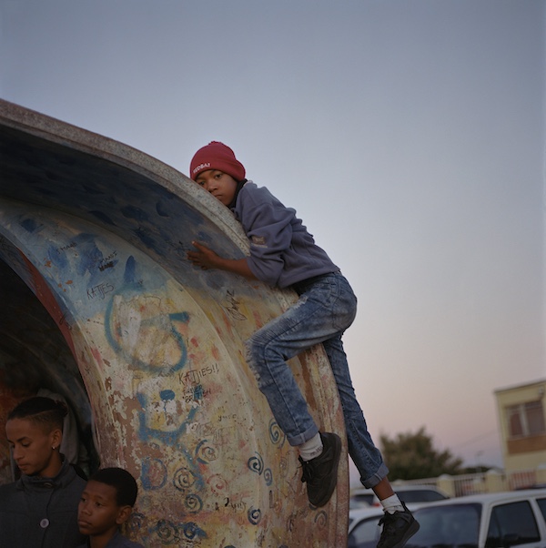 Ethan at the Bus Stop, Project Hope, Cape Town, 2024