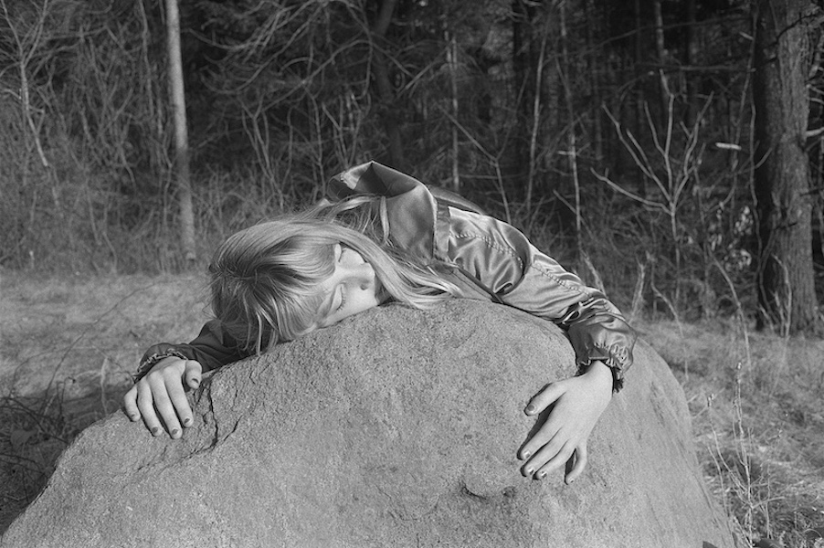 Girl on Rock, Connecticut, 1986