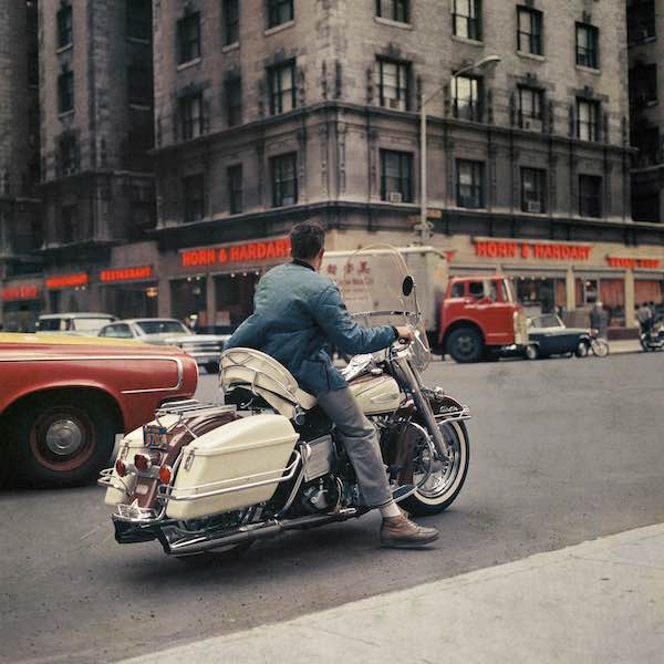 Harley Davidson Rider, New York, 1966