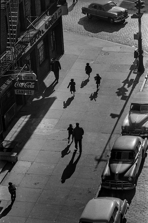 125th Street from Elevated Train, New York, 1950