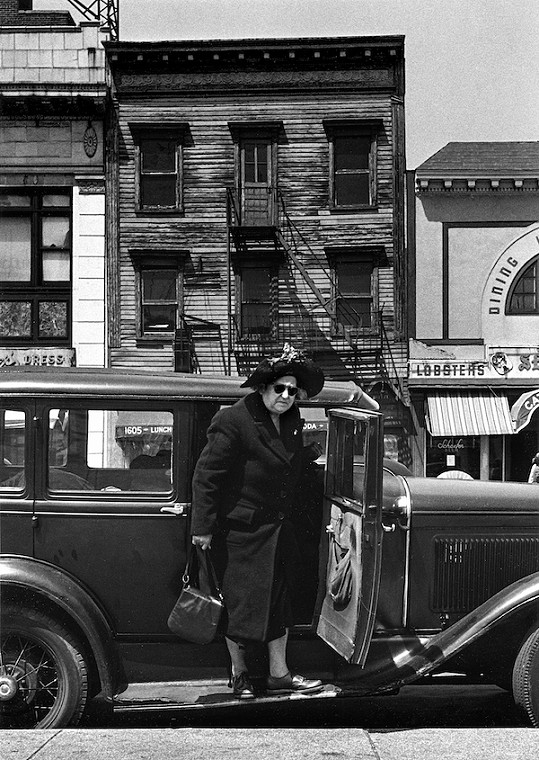 Woman Stepping out of Car, New York, 1947