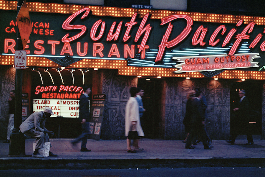 South Pacific Restaurant, Chicago, 1966