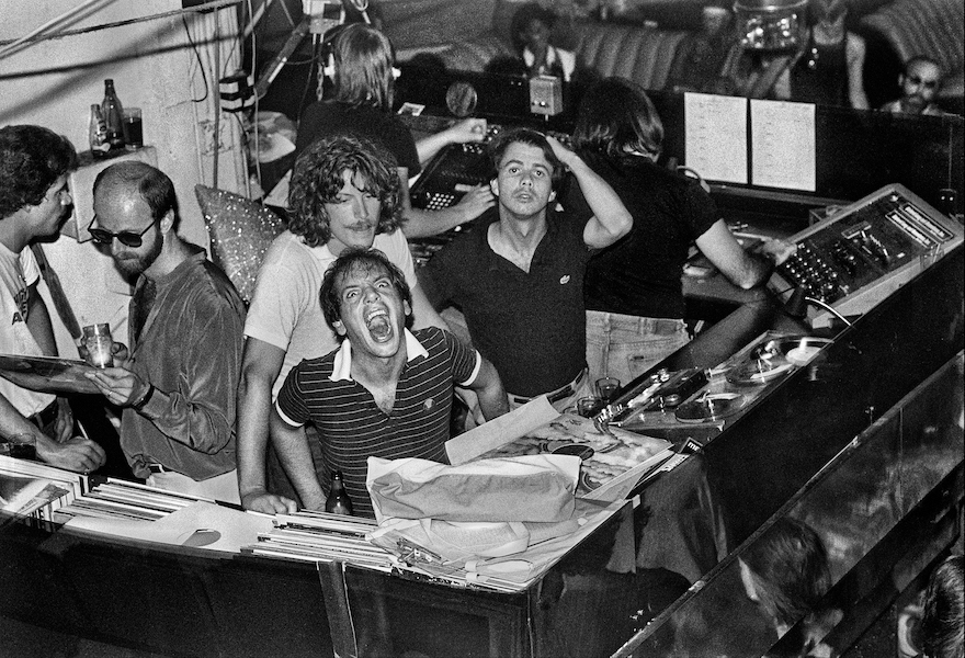 Steve Rubell, Studio 54 DJ booth, 1979