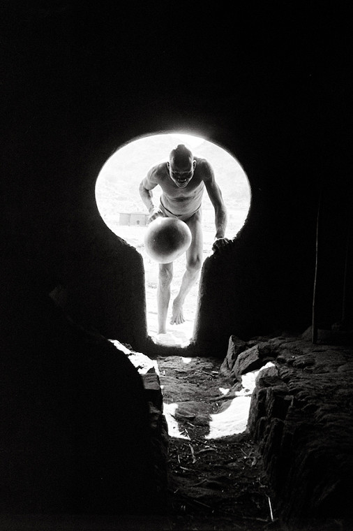Keyhole Entrance to a Nuba House in the Korongo Jebels. Doorways are Shaped to Allow Admittance to People Carrying loads of Firewood on Their Heads, 1949