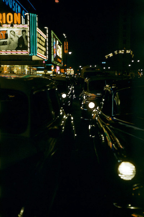 Werner Bischof, Cruising at Night #1, New York, 1953